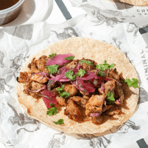 Imagen de Taco de carnitas de cerdo x3