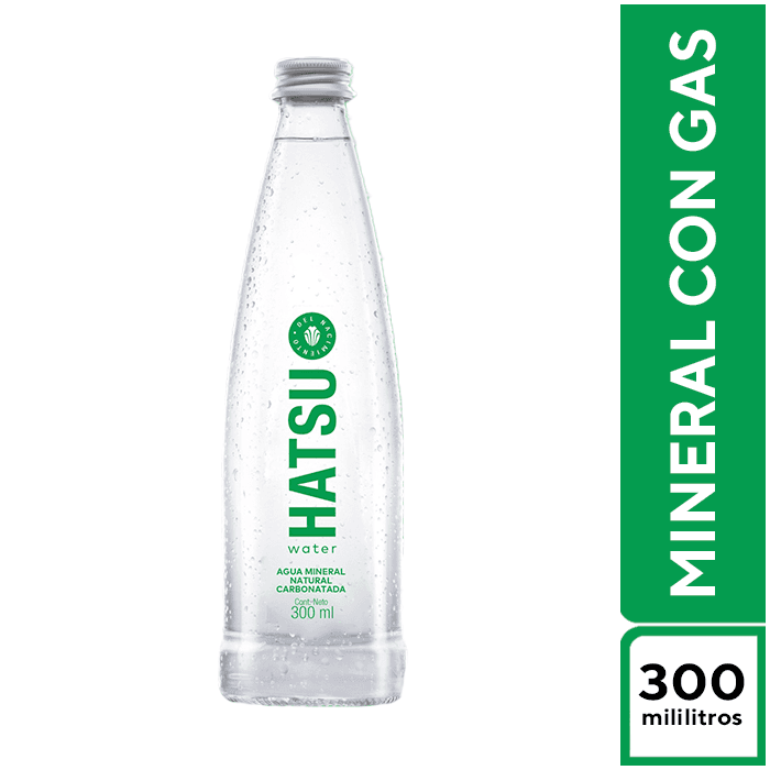 Imagen de Agua hatsu mineral con gas 300 ml